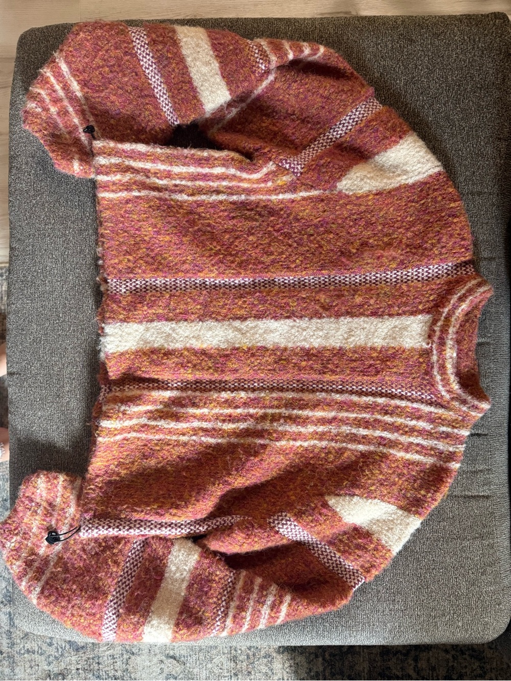 Kerisma Striped Crewneck Sweater in Rust and Cream
